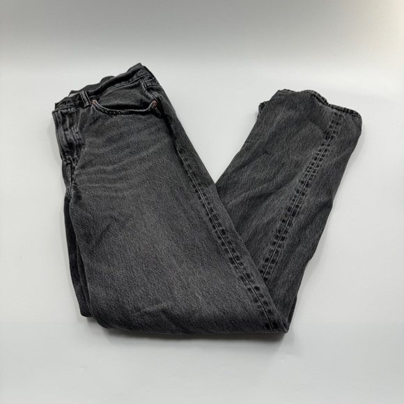 American Eagle Outfitters Denim - American Eagle Slouch Black Distressed Jeans Size 6 Zipper Fly